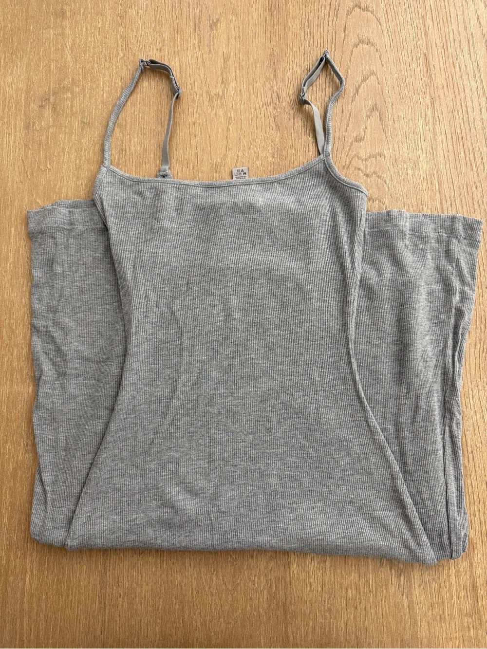 SKIMS Soft Lounge Long Slip Dress in Heather Grey - Picture 3 of 4